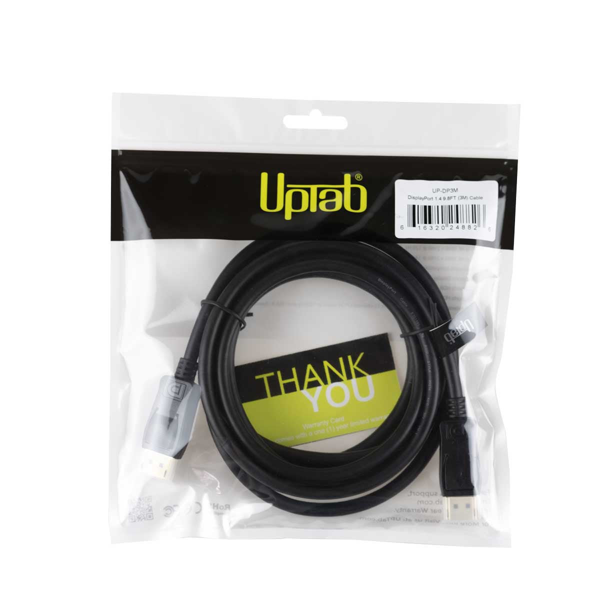 UPTab DisplayPort to DisplayPort 3M/9.8FT - Packaging